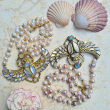 Load image into Gallery viewer, Cleopatra Scarab Pearl Necklace