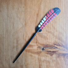 Load image into Gallery viewer, Female Red-Tailed Black Cockatoo Feather Hair Stick