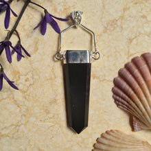 Load image into Gallery viewer, Celeste Pendant Black Onyx Feather Tribe