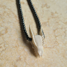 Load image into Gallery viewer, Dragon Skull Necklace with Hematite Beads