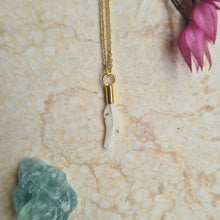 Load image into Gallery viewer, Elegant Bone Feather Necklace by Feather Tribe