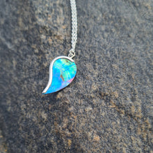 Load image into Gallery viewer, Mini Angel Wing Necklace in Paua - back