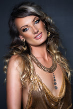 Load image into Gallery viewer, 24ct Gold Dipped Isis Goddess Earrings - FeatherTribe