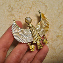 Load image into Gallery viewer, SECOND: Golden Pearl Horus Necklace #A