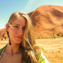 Load image into Gallery viewer, Female Red Tailed Black Cockatoo Feather Earrings - FeatherTribe