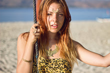 Load image into Gallery viewer, Small 24ct Gold Dipped Isis Goddess Necklace - FeatherTribe