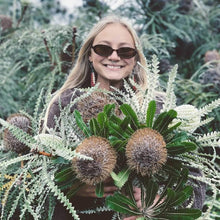 Load image into Gallery viewer, Female Red Tailed Black Cockatoo Feather Earrings - FeatherTribe