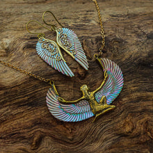 Load image into Gallery viewer, Pearl Shell Isis Goddess Necklace - FeatherTribe