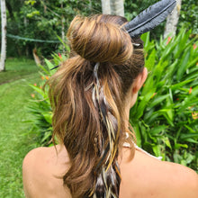 Load image into Gallery viewer, Raven Feather Hair Stick - FeatherTribe

