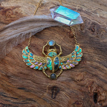 Load image into Gallery viewer, Cleopatra Scarab Necklace - FeatherTribe