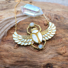Load image into Gallery viewer, Cleopatra Scarab Necklace - FeatherTribe