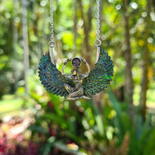 Load image into Gallery viewer, Abalone Isis Goddess Necklace with Amethyst or Moonstone - FeatherTribe