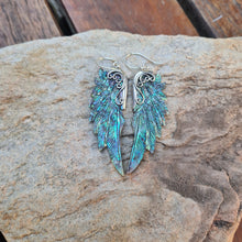 Load image into Gallery viewer, Archangel Michael Wing Earrings - FeatherTribe
