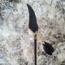 Load image into Gallery viewer, Horn Unicorn Angel Wing Hair Stick - FeatherTribe