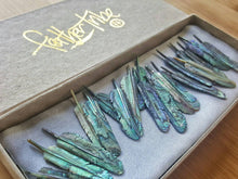 Load image into Gallery viewer, WHOLESALE 20 x Super Mini Abalone Flight Feather - FeatherTribe
