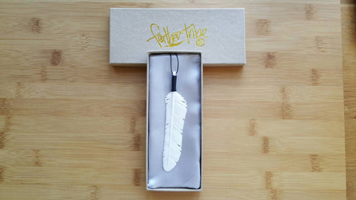 Medium Bone Flight Feather Necklace - FeatherTribe