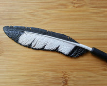 Load image into Gallery viewer, Magpie Feather Hair Stick - FeatherTribe
