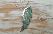Load image into Gallery viewer, Mini Abalone SuperWing Necklace - FeatherTribe