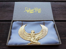 Load image into Gallery viewer, Large 24ct Gold Dipped Isis Goddess Necklace - FeatherTribe