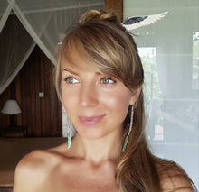 Load image into Gallery viewer, Abalone Unicorn Angel Wing Hair Stick - FeatherTribe