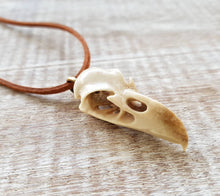 Load image into Gallery viewer, WHOLESALE LOT 10 PCS Bald Eagle Skull Replica Pendant - 50% discount Hand Carved Naturally Shed Antler with Brass Bale - Bird skull necklace - FeatherTribe