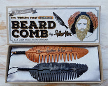 Load image into Gallery viewer, Beard Comb Necklace with Moustache Detailer - FeatherTribe