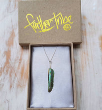 Load image into Gallery viewer, Super Mini Abalone Flight Feather Necklace with Silver or Brass Bail - FeatherTribe