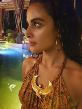 Load image into Gallery viewer, Large Brass Isis Goddess Necklace - FeatherTribe