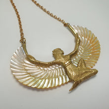 Load image into Gallery viewer, Pearl Shell Isis Goddess Necklace - FeatherTribe