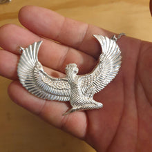 Load image into Gallery viewer, Medium Silver Dipped Isis Goddess Necklace - FeatherTribe