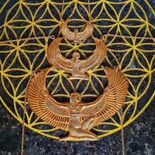 Load image into Gallery viewer, Small 24ct Gold Dipped Isis Goddess Necklace - FeatherTribe