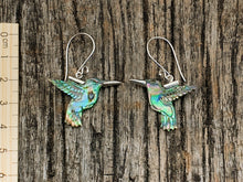 Load image into Gallery viewer, Abalone Hummingbird Earrings - FeatherTribe