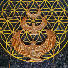 Load image into Gallery viewer, Large Brass Isis Goddess Necklace - FeatherTribe