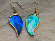 Load image into Gallery viewer, Abalone Mini Angel Wing Earrings - FeatherTribe