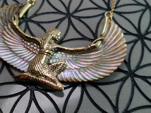 Load image into Gallery viewer, Pearl Shell Isis Goddess Necklace - FeatherTribe