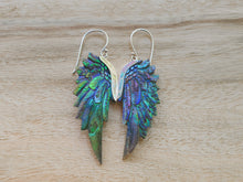 Load image into Gallery viewer, Mini Abalone SuperWing Earrings - FeatherTribe
