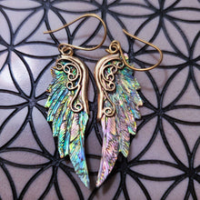 Load image into Gallery viewer, Mini Archangel Michael Wing Earrings - FeatherTribe