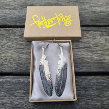 Load image into Gallery viewer, Wedge Tail Eagle Feather Earrings - FeatherTribe