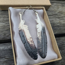 Load image into Gallery viewer, Wedge Tail Eagle Feather Earrings - FeatherTribe