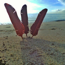 Load image into Gallery viewer, WHOLESALE 10 x Medium Rosewood Flight Feather Pendant - FeatherTribe