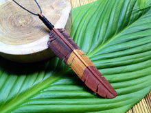 Load image into Gallery viewer, WHOLESALE 10 x Medium Triple-Colour Flight Feather Pendant - FeatherTribe