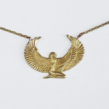Load image into Gallery viewer, Small 24ct Gold Dipped Isis Goddess Necklace - FeatherTribe