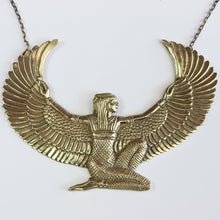 Load image into Gallery viewer, Large Brass Isis Goddess Necklace - FeatherTribe