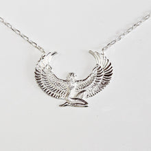 Load image into Gallery viewer, Small Silver Dipped Isis Goddess Necklace or Headpiece - FeatherTribe