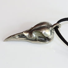 Load image into Gallery viewer, Large Metal Raven Skull Necklace - FeatherTribe