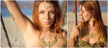 Load image into Gallery viewer, Large Brass Isis Goddess Necklace - FeatherTribe
