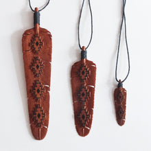 Load image into Gallery viewer, Small Chakana Rosewood Flight Feather - FeatherTribe
