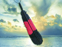 Load image into Gallery viewer, Male Red Tailed Black Cockatoo Feather Necklace - FeatherTribe