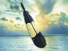 Load image into Gallery viewer, Yellow Tailed Black Cockatoo Feather Necklace - FeatherTribe