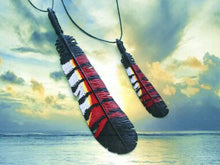 Load image into Gallery viewer, Female Red Tailed Black Cockatoo Feather Necklace - FeatherTribe